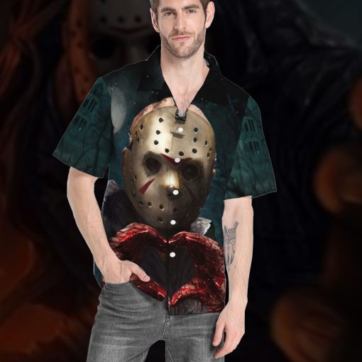 Gearhumans 3D Jason Loves You Custom Hawaii Shirt
