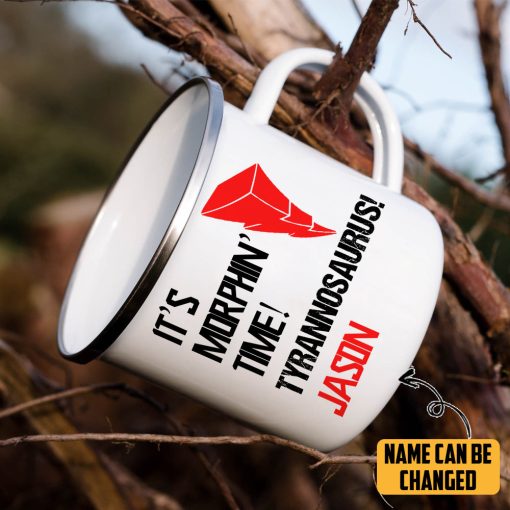 Gearhumans 3D PRMM Red Ranger Custom Name Camping Mug - Image 3