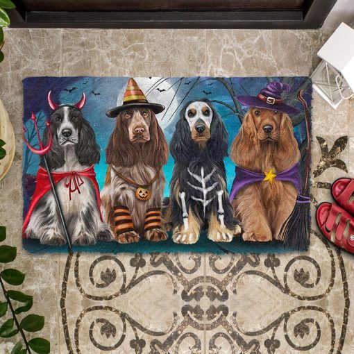 Gearhumans 3D Cocker Spaniel Dog Halloween Custom Doormat 5 Gearhumans 3D Cocker Spaniel Dog Halloween Custom Doormat - Image 4
