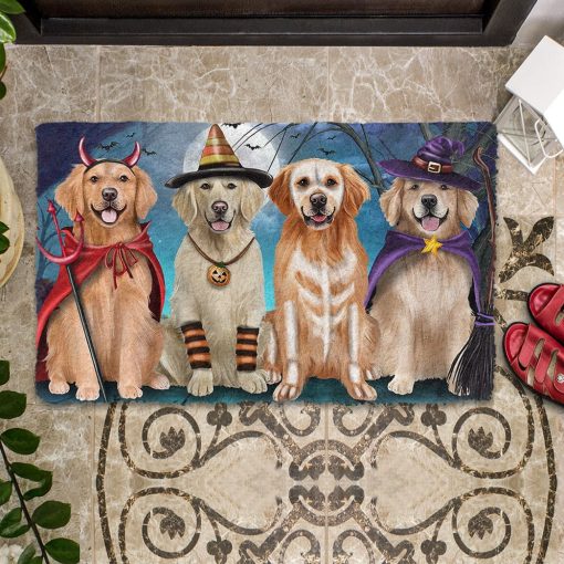 Gearhumans 3D Husky Halloween Custom Doormat - Image 7