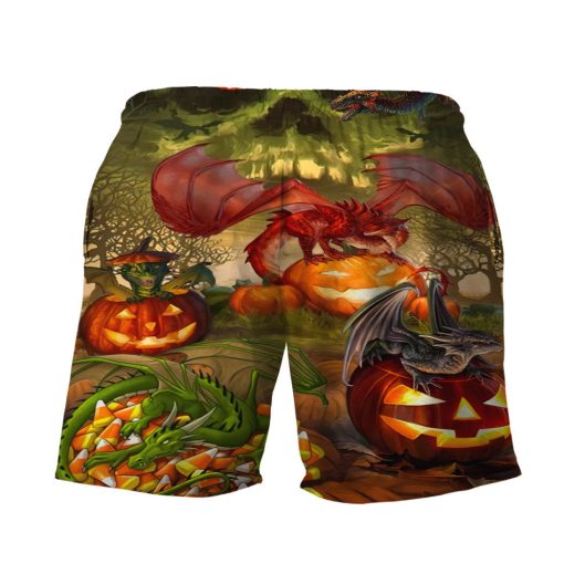 Gearhumans 3D Spooky Dragon Halloween Custom Hawaiian Shirt - Image 11