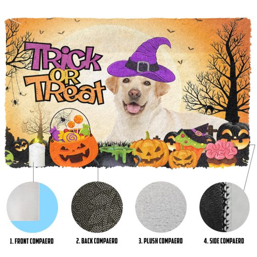 Gearhumans 3D Labrador Retriever Halloween Custom Doormat 3 Gearhumans 3D Labrador Retriever Halloween Custom Doormat - Image 2