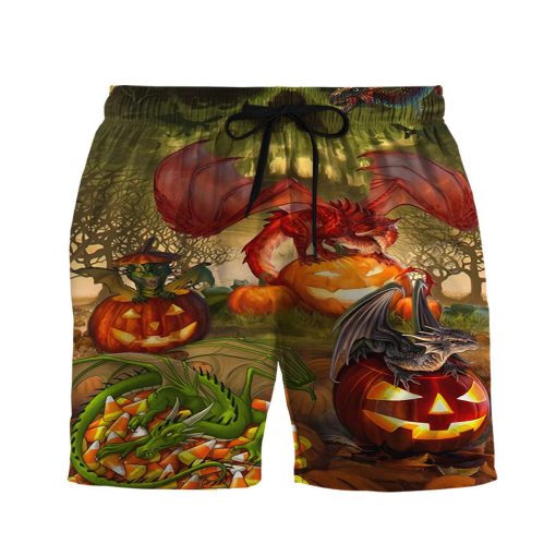 Gearhumans 3D Spooky Dragon Halloween Custom Hawaiian Shirt - Image 10