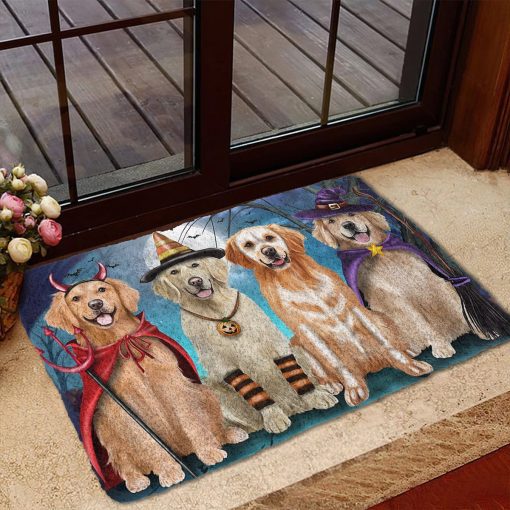 Gearhumans 3D Husky Halloween Custom Doormat - Image 6