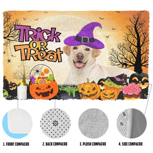 Gearhumans 3D Labrador Retriever Halloween Custom Doormat 7 Gearhumans 3D Labrador Retriever Halloween Custom Doormat - Image 6