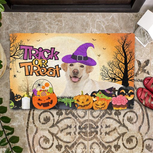Gearhumans 3D Labrador Retriever Halloween Custom Doormat 6 Gearhumans 3D Labrador Retriever Halloween Custom Doormat - Image 5