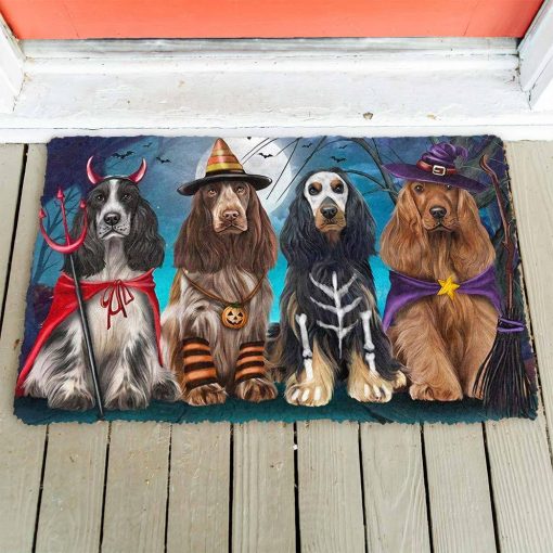 Gearhumans 3D Cocker Spaniel Dog Halloween Custom Doormat 3 Gearhumans 3D Cocker Spaniel Dog Halloween Custom Doormat - Image 2