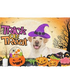 Gearhumans 3D Labrador Retriever Halloween Custom Doormat