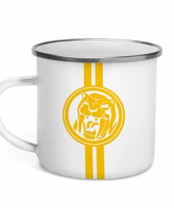 Gearhumans 3D PRMM Yellow Ranger Custom Name Camping Mug