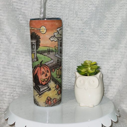 Gearhumans 3D Halloween Town Custom Tumbler