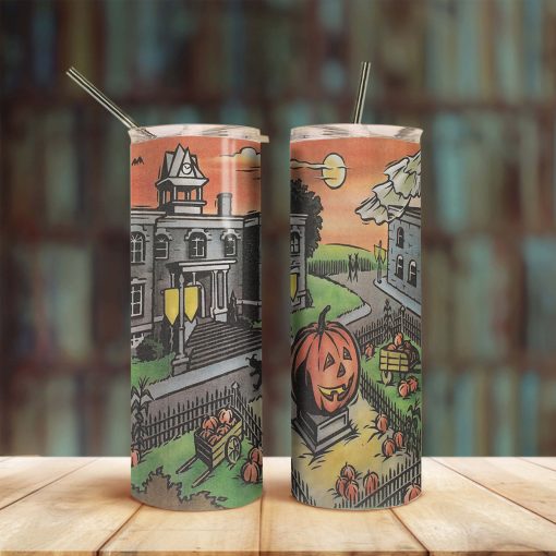 Gearhumans 3D Halloween Town Custom Tumbler