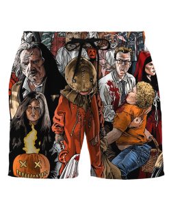 Gearhumans 3D Halloween Is Coming Custom Men Shorts