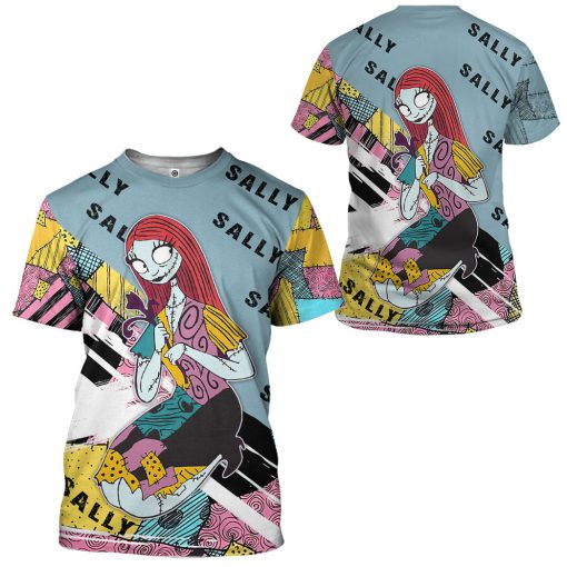 Gearhumans 3D Sally Skellington The Nightmare Before Christmas Custom Tshirt Hoodie Apparel - Image 8