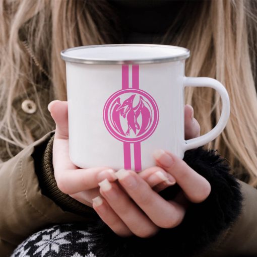 Gearhumans 3D PRMM Pink Ranger Custom Name Camping Mug - Image 7