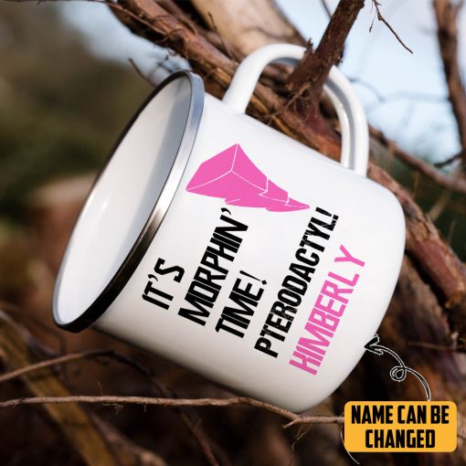 Gearhumans 3D PRMM Pink Ranger Custom Name Camping Mug - Image 3
