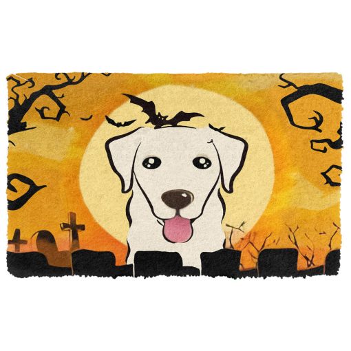 Gearhumans 3D Golden Retriever Halloween Custom Doormat