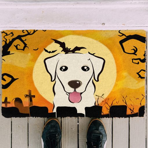 Gearhumans 3D Golden Retriever Halloween Custom Doormat - Image 3