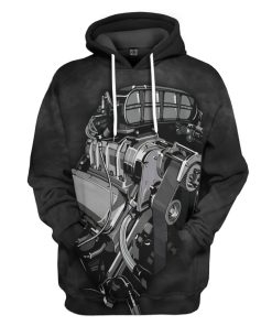 Gearhumans 3D Car Engine Custom Tshirt Hoodie Apparel