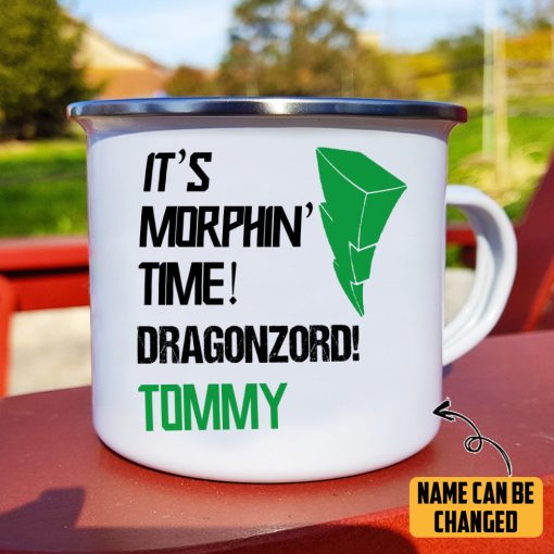 Gearhumans 3D PRMM Green Ranger Custom Name Camping Mug - Image 5