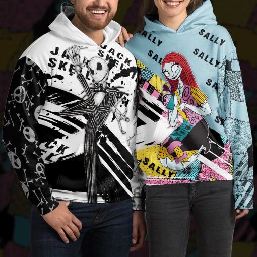 Gearhumans 3D Sally Skellington The Nightmare Before Christmas Custom Tshirt Hoodie Apparel - Image 13