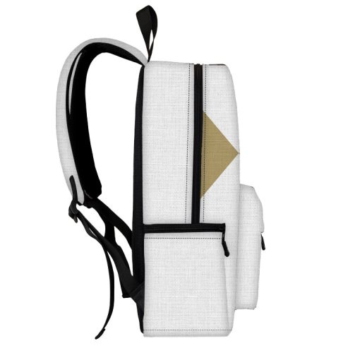 Gearhumans 3D White Ranger Custom Name Backpack - Image 3