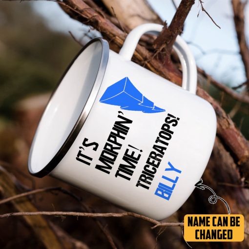 Gearhumans 3D PRMM Blue Ranger Custom Name Camping Mug - Image 3