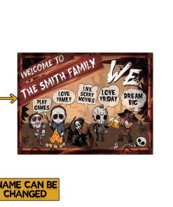Gearhumans 3D Halloween Camping Scary Horror Character Campsite Custom Name Yard Sign