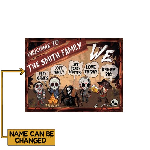 Gearhumans 3D Halloween Camping Scary Horror Character Campsite Custom Name Yard Sign 1 Gearhumans 3D Halloween Camping Scary Horror Character Campsite Custom Name Yard Sign