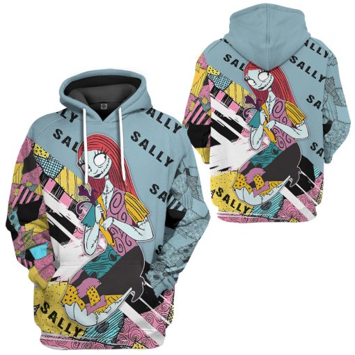 Gearhumans 3D Sally Skellington The Nightmare Before Christmas Custom Tshirt Hoodie Apparel - Image 6
