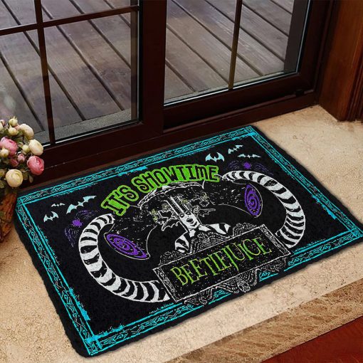 Gearhumans 3D Its Show Time Beetlejuice Custom Doormat - Image 5