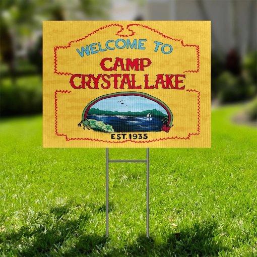 Gearhumans 3D Welcome To Camp Crystal Lake Custom Yard Sign - Image 3