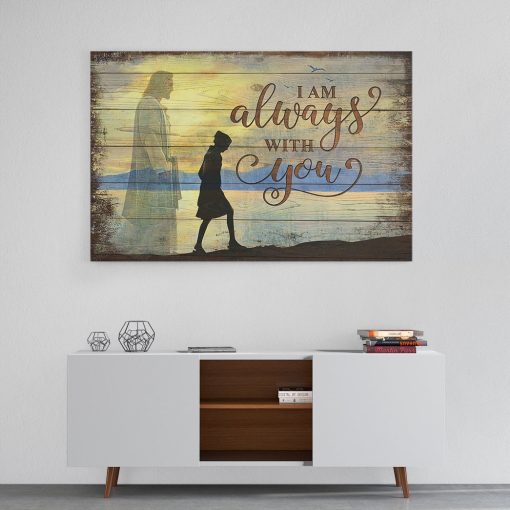 Gearhumans 3D I Am Always With You Jesus Custom Canvas - Image 5
