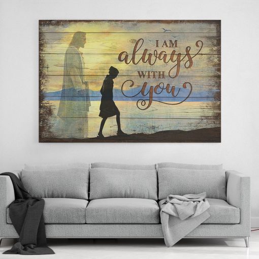 Gearhumans 3D I Am Always With You Jesus Custom Canvas - Image 4