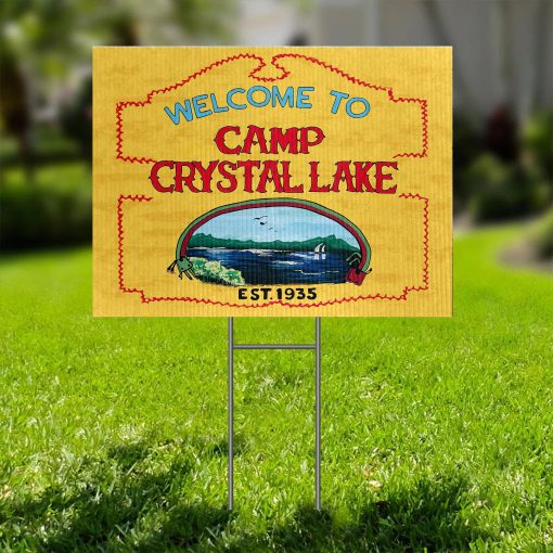 Gearhumans 3D Welcome To Camp Crystal Lake Custom Yard Sign - Image 2