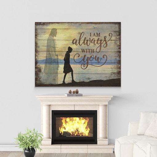 Gearhumans 3D I Am Always With You Jesus Custom Canvas - Image 3