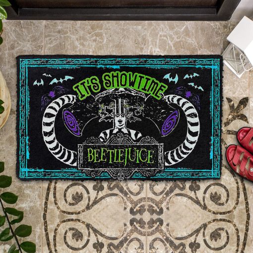 Gearhumans 3D Its Show Time Beetlejuice Custom Doormat - Image 4