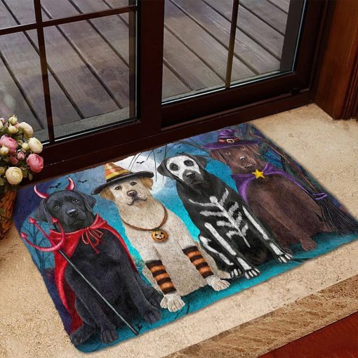 Gearhumans 3D Labrador Retriever Halloween Custom Doormat - Image 5