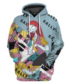 Gearhumans 3D Sally Skellington The Nightmare Before Christmas Custom Tshirt Hoodie Apparel