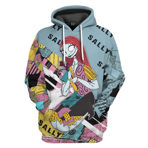 Gearhumans 3D Sally Skellington The Nightmare Before Christmas Custom Tshirt Hoodie Apparel