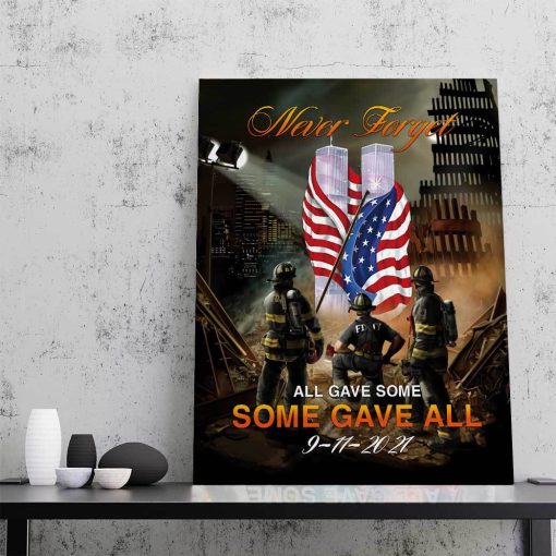 Gearhumans 3D Firefighter Patriot Day Custom Canvas - Image 5