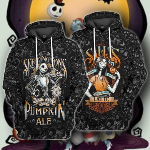 Gearhumans 3D Jack Skellingtons Pumpkin Royal Craft Ale Custom Tshirt Hoodie Apparel - Image 16