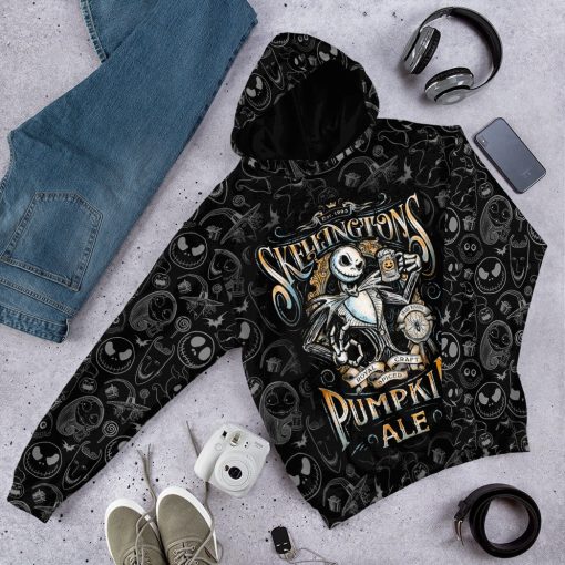 Gearhumans 3D Jack Skellingtons Pumpkin Royal Craft Ale Custom Tshirt Hoodie Apparel - Image 15