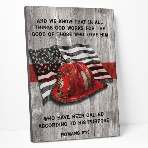 Gearhumans 3D Patriot Day Firefighter Custom Canvas