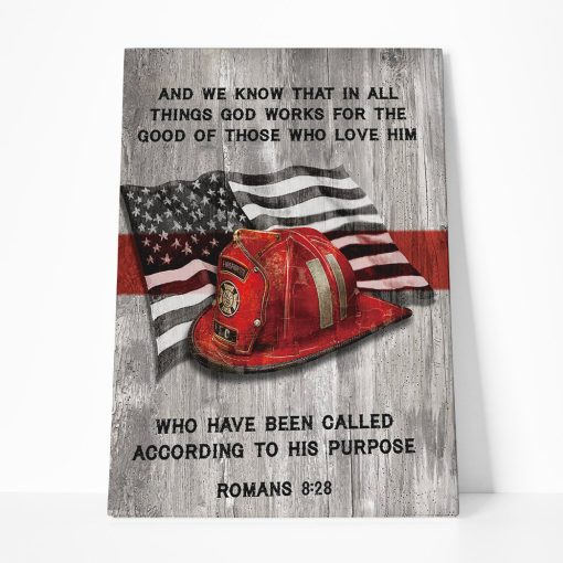 Gearhumans 3D Patriot Day Firefighter Custom Canvas