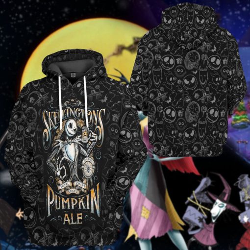 Gearhumans 3D Jack Skellingtons Pumpkin Royal Craft Ale Custom Tshirt Hoodie Apparel - Image 11