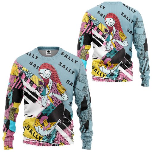 Gearhumans 3D Sally Skellington The Nightmare Before Christmas Custom Tshirt Hoodie Apparel - Image 7