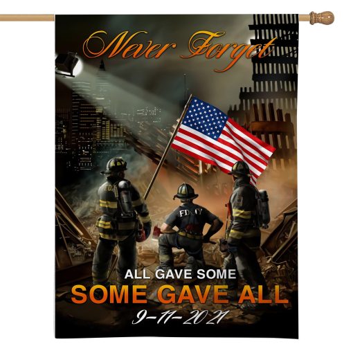 Gearhumans 3D Firefighter Patriot Day Custom Flag