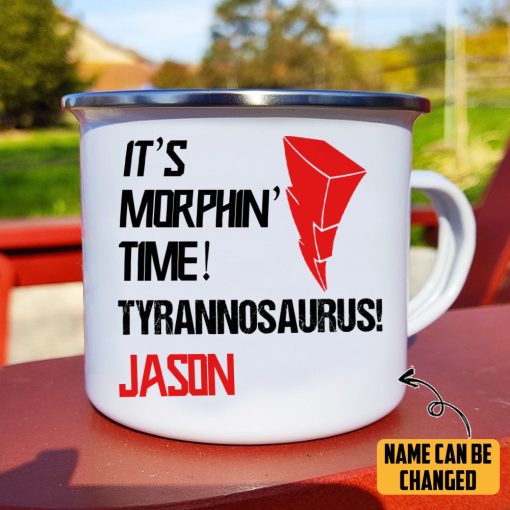 Gearhumans 3D PRMM Red Ranger Custom Name Camping Mug - Image 5