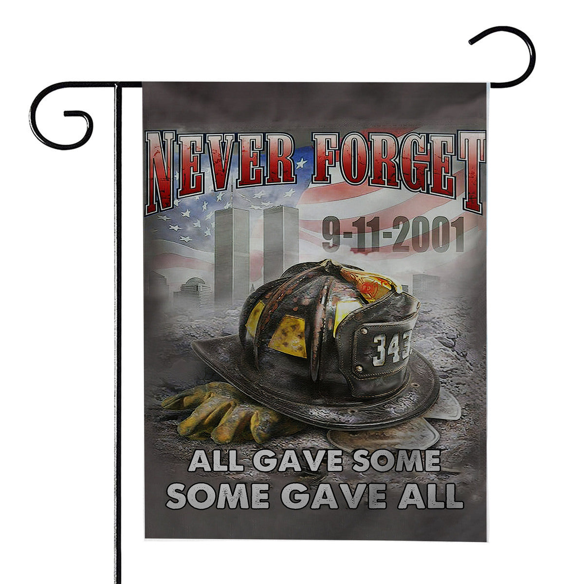 Gearhumans 3D Patriot Day Never Forget Firefighter Custom Flag 1 Gearhumans 3D Patriot Day Never Forget Firefighter Custom Flag