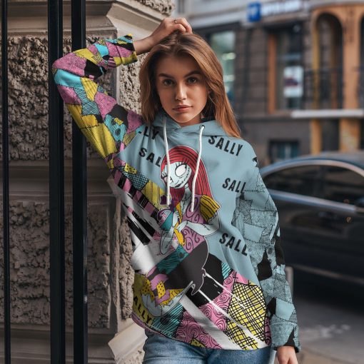 Gearhumans 3D Sally Skellington The Nightmare Before Christmas Custom Tshirt Hoodie Apparel - Image 9